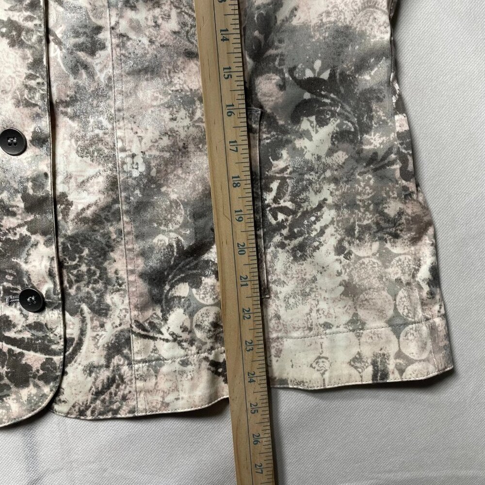 Chico's Womens Multicolor Paisley Print Lightweight Spring Jacket Size 3 US XL - Picture 8 of 10